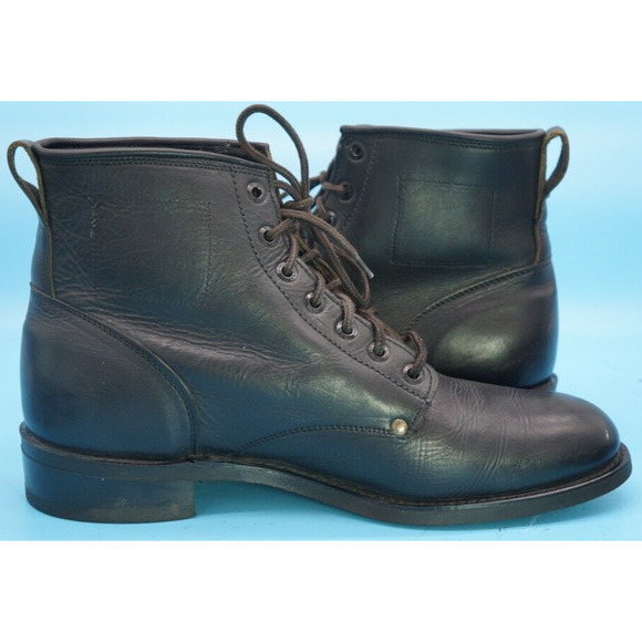 Vintage AVIREX US Army Air Force Type B-3 lace up black Ankle boots 1970s main image 6